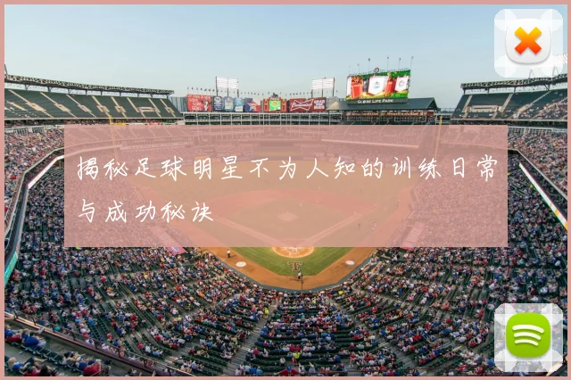 揭秘足球明星不为人知的训练日常与成功秘诀